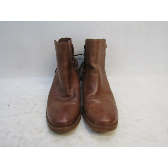 Korks Womens Size 7 M Brown Leather Zip Fashion Ankle Boots Booties - Picture 5 of 11